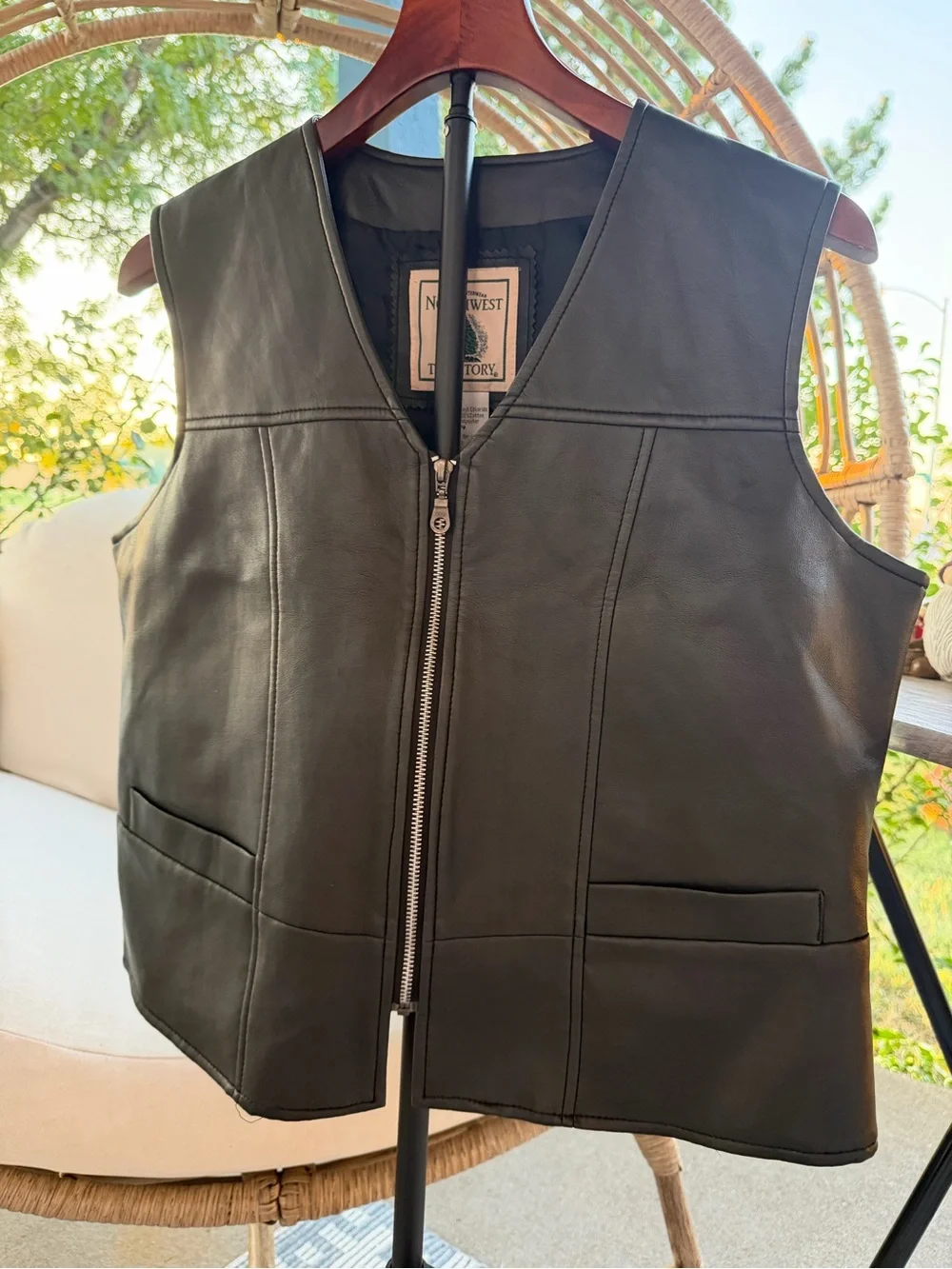 Northwest Black Vest with Front Zip
